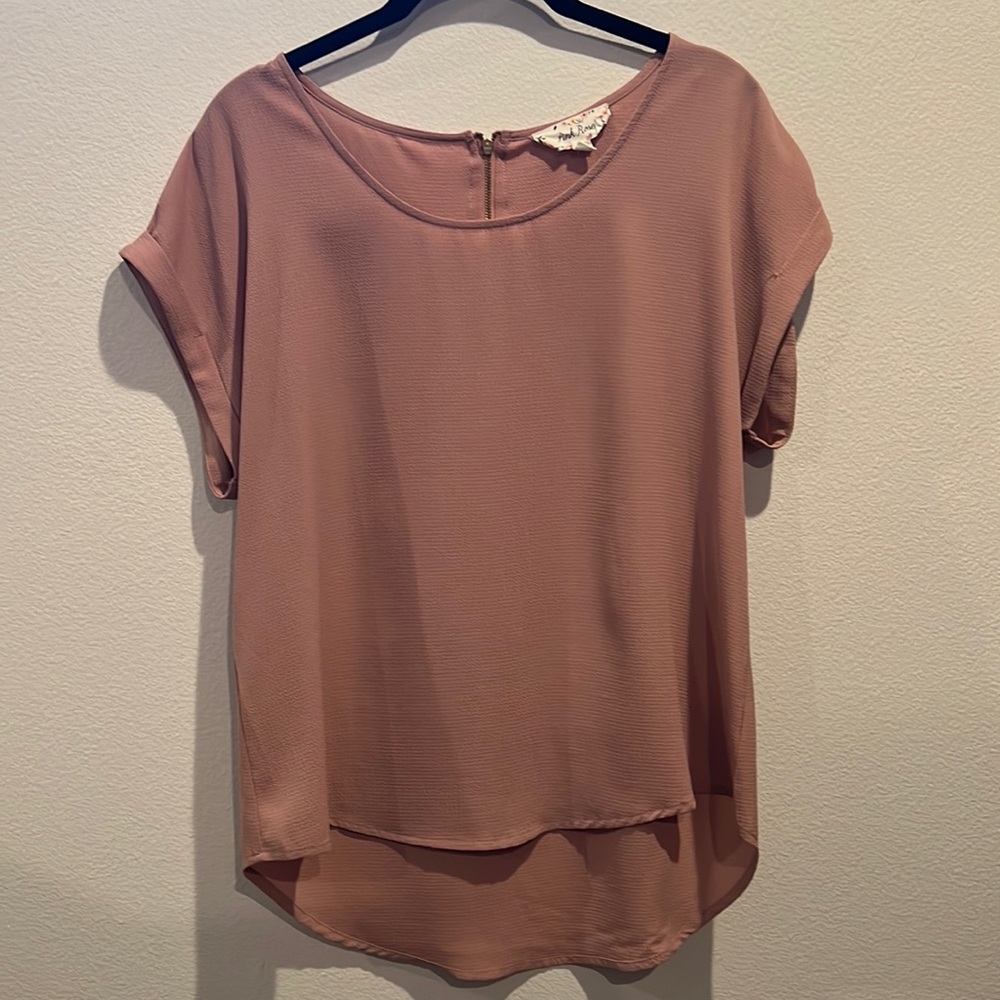 Mauve/dusty pink too. Partial zip back